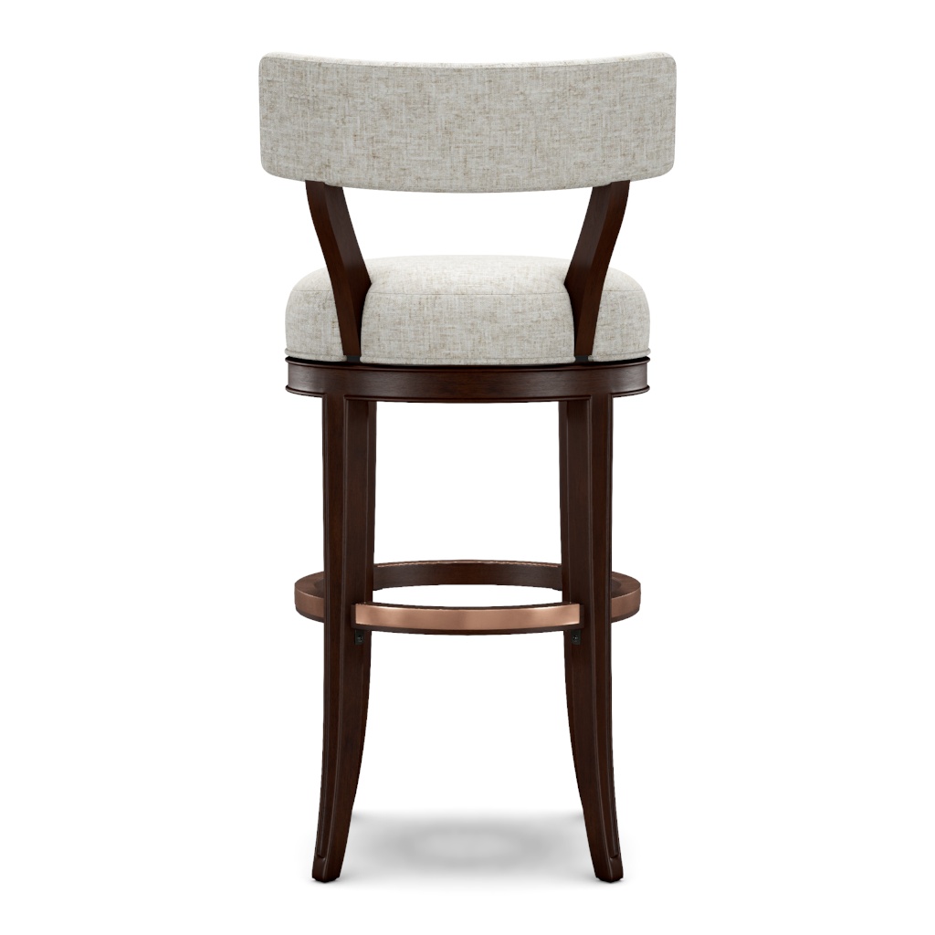Giles Upholstered Swivel Barstool – View at 210°
