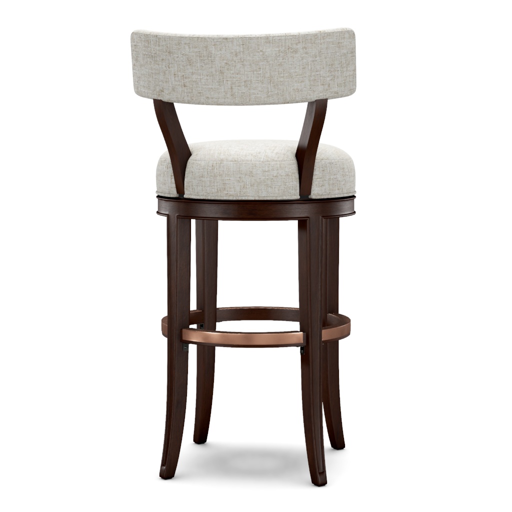 Giles Upholstered Swivel Barstool – View at 220°