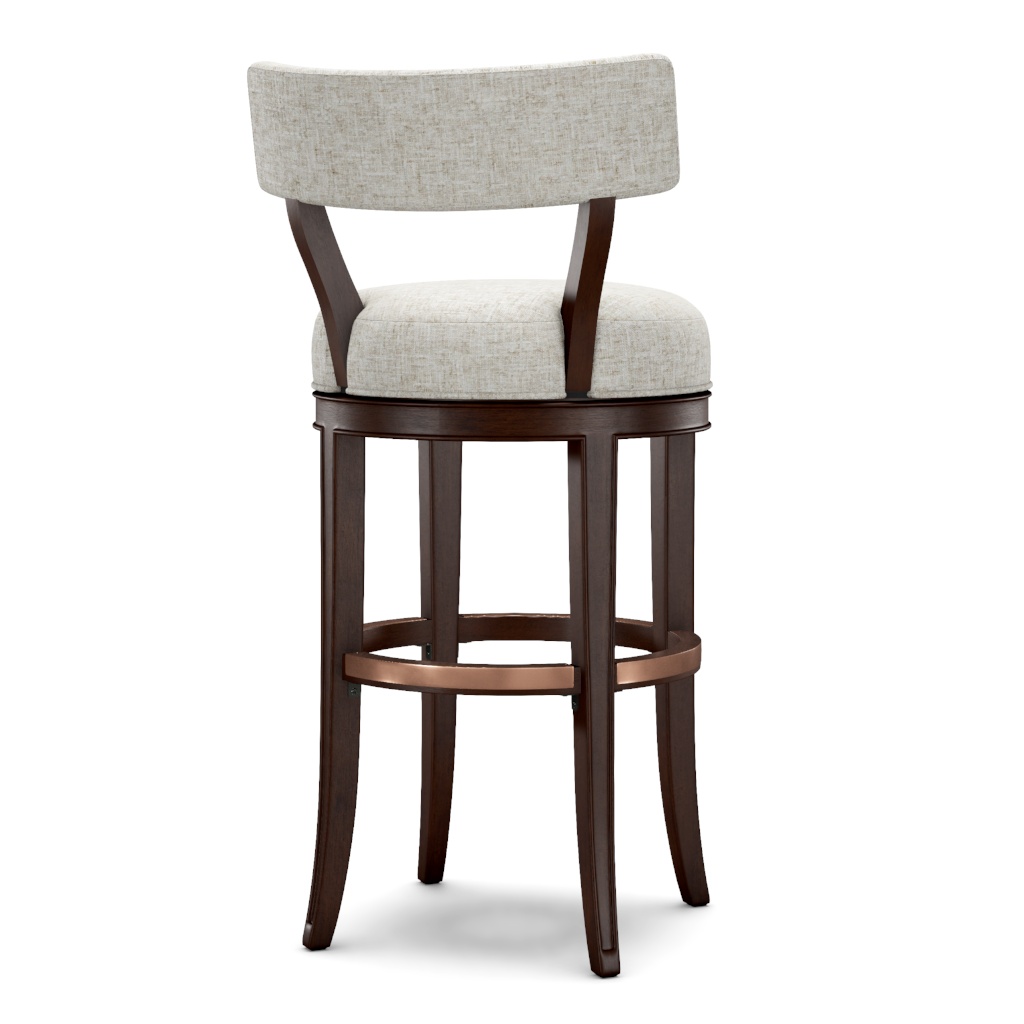Giles Upholstered Swivel Barstool – View at 230°