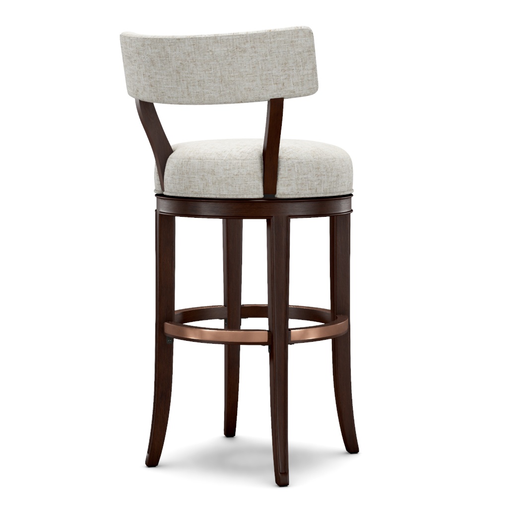 Giles Upholstered Swivel Barstool – View at 240°