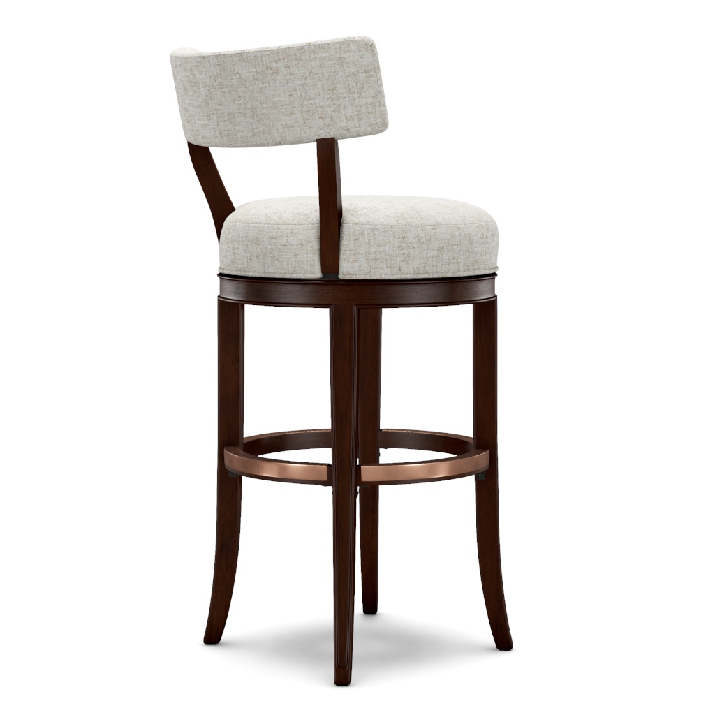 Giles Upholstered Swivel Barstool – View at 260°