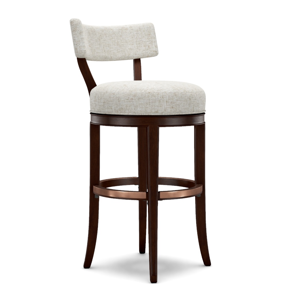 Giles Upholstered Swivel Barstool – View at 340°