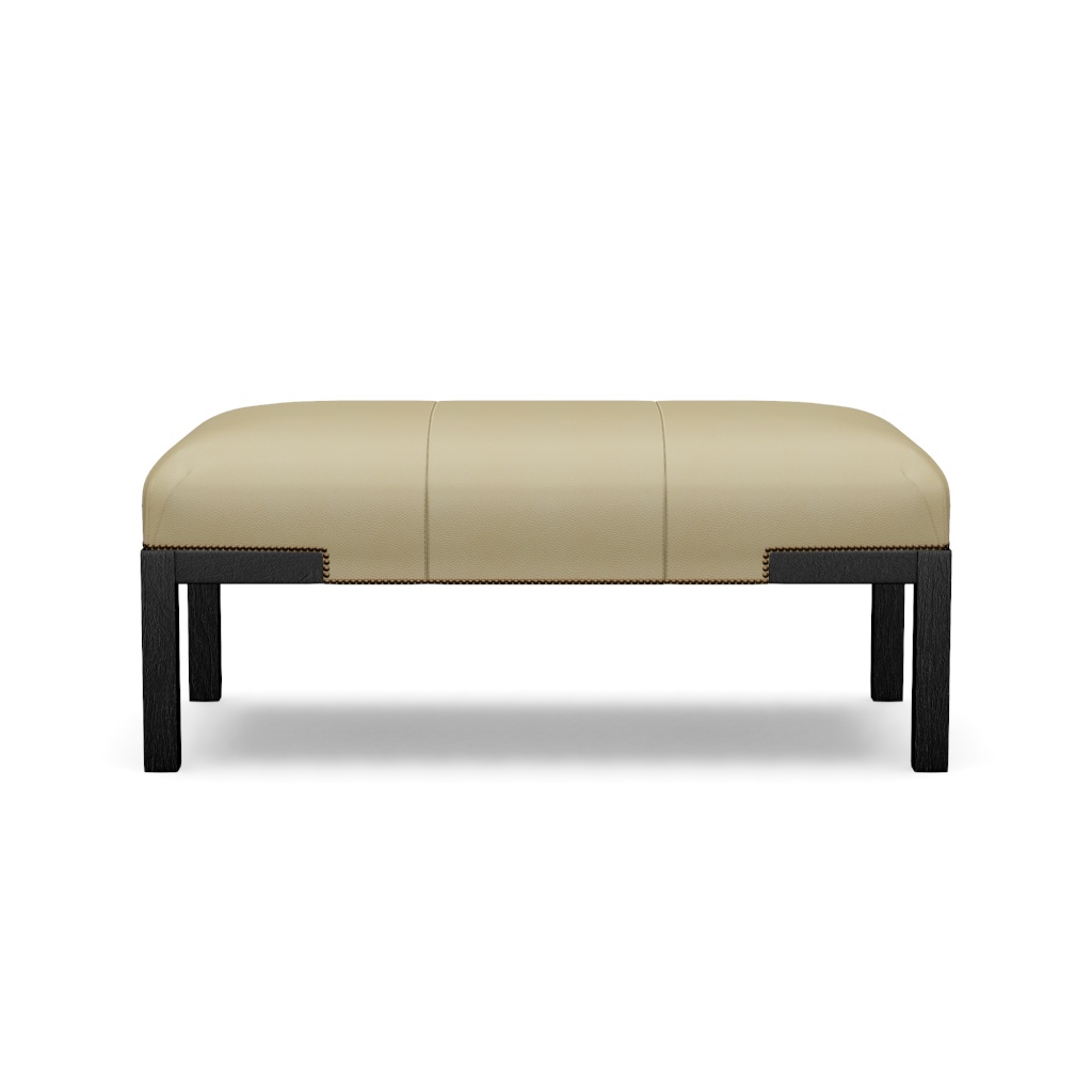 Norfolk Leather Cocktail Ottoman – View at 210°