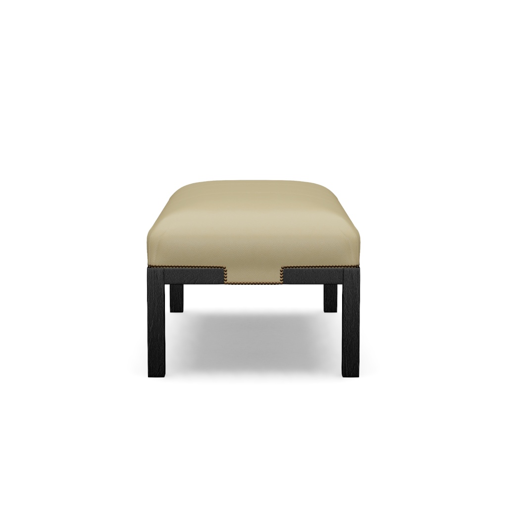 Norfolk Leather Cocktail Ottoman – View at 300°