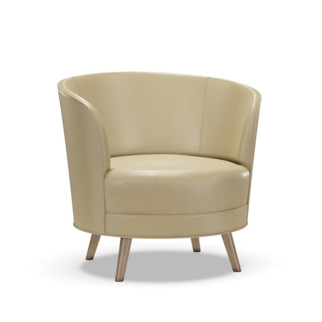 Torrington Leather Swivel Chair – View at 10°