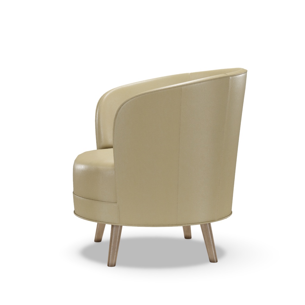 Torrington Leather Swivel Chair – View at 110°