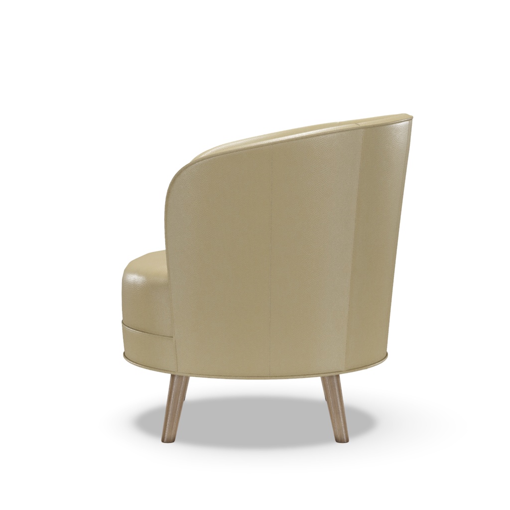 Torrington Leather Swivel Chair – View at 120°
