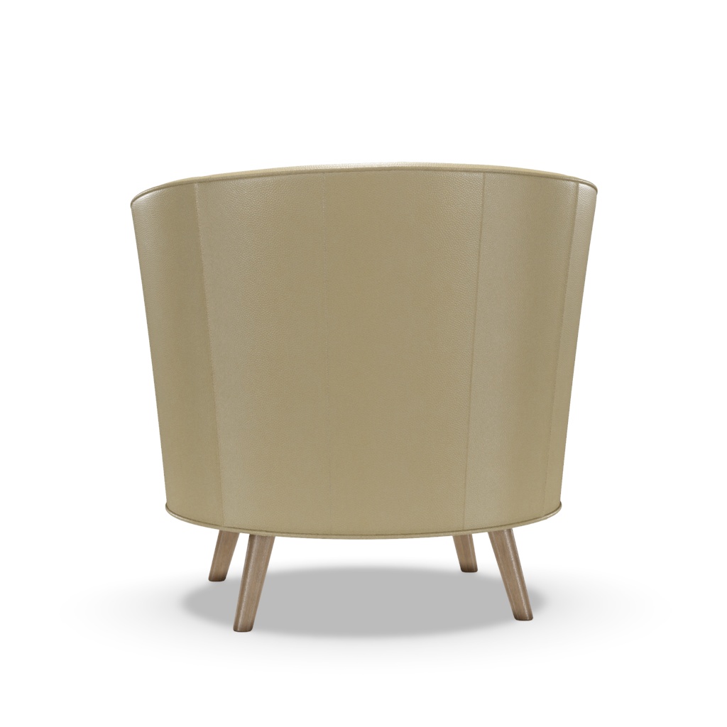Torrington Leather Swivel Chair – View at 200°