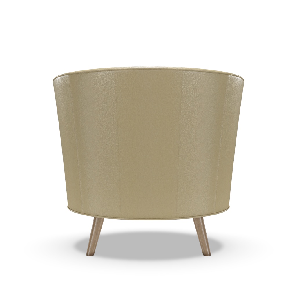 Torrington Leather Swivel Chair – View at 210°