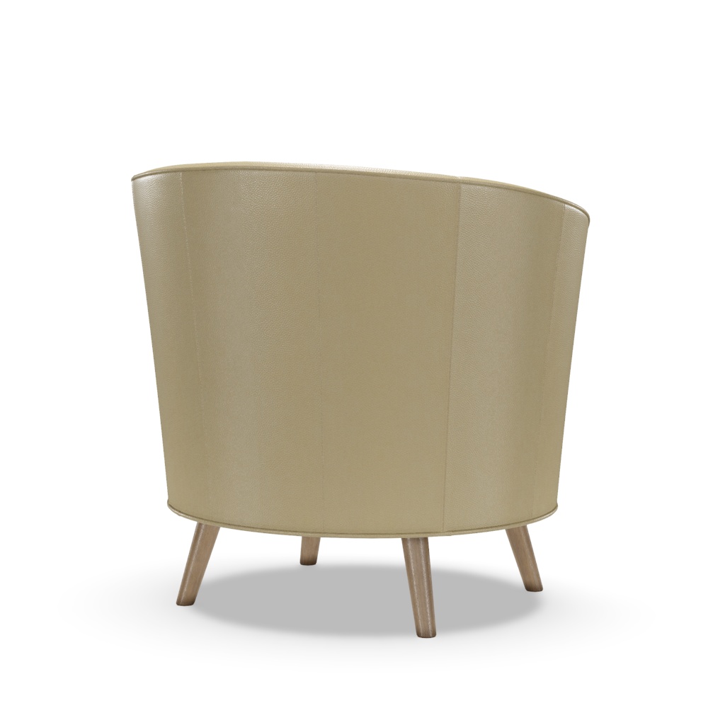 Torrington Leather Swivel Chair – View at 240°