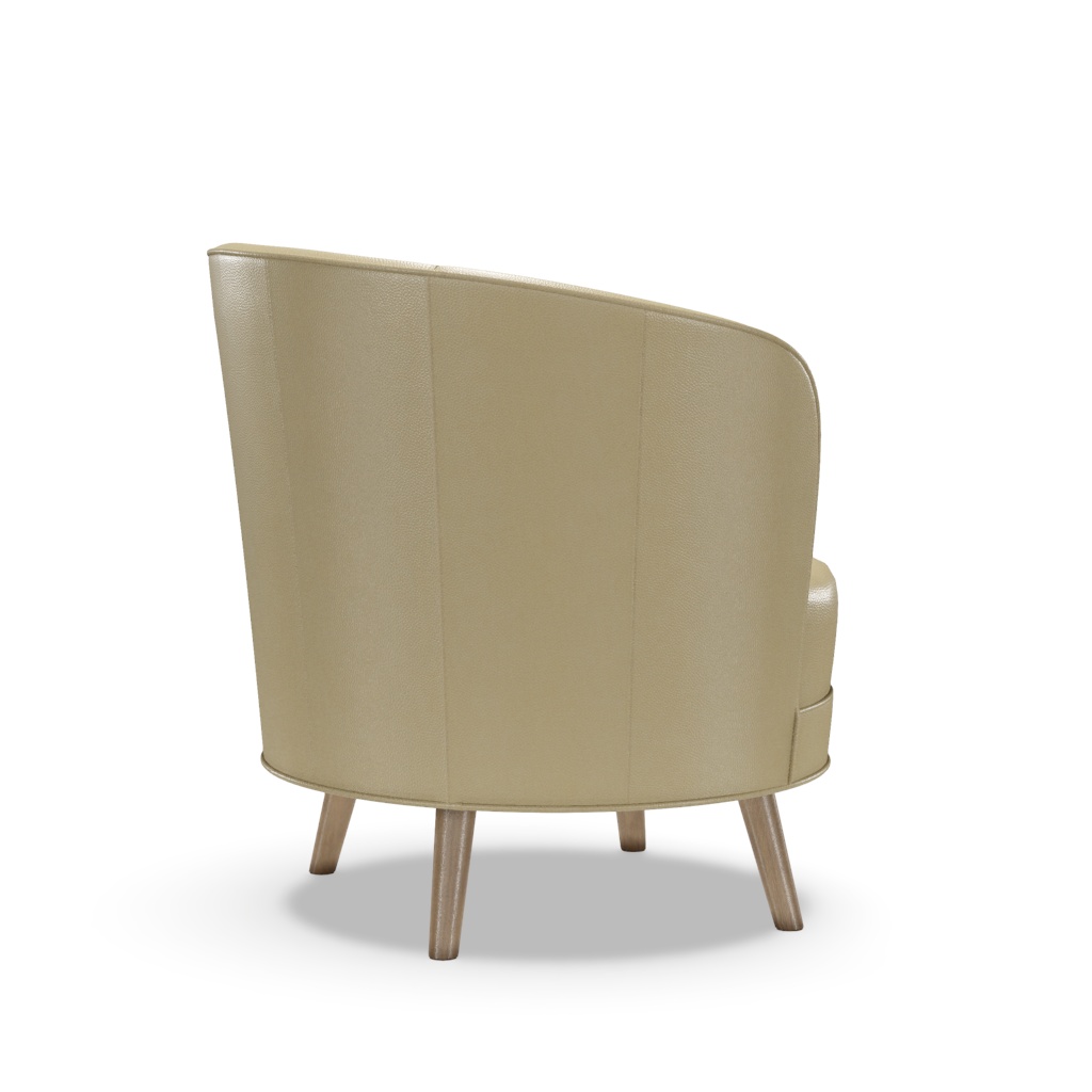 Torrington Leather Swivel Chair – View at 280°