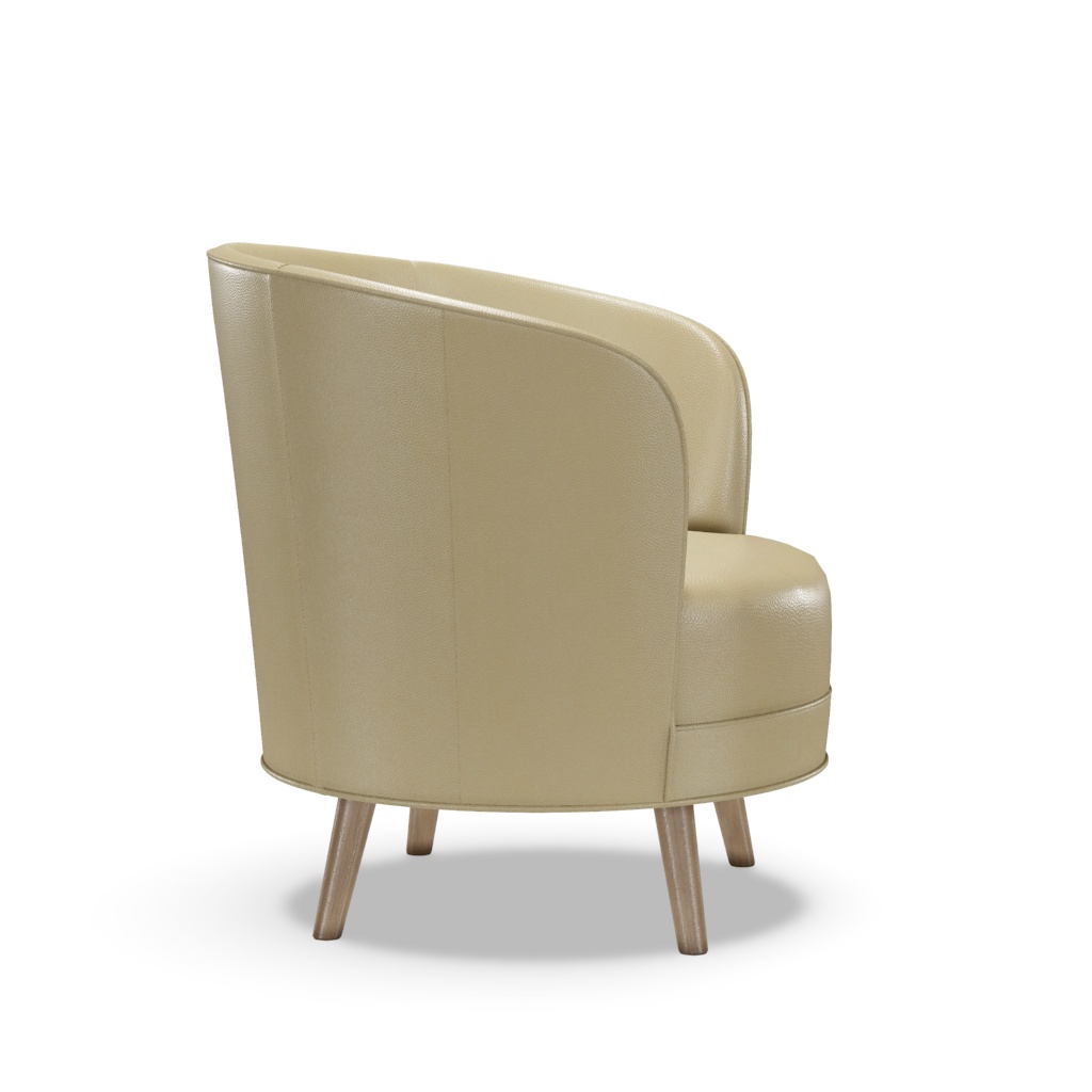 Torrington Leather Swivel Chair – View at 310°