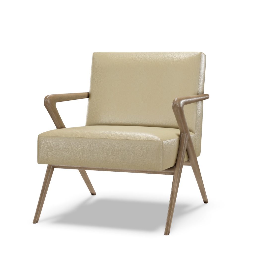 Tanzania Leather Chair – View at 50°