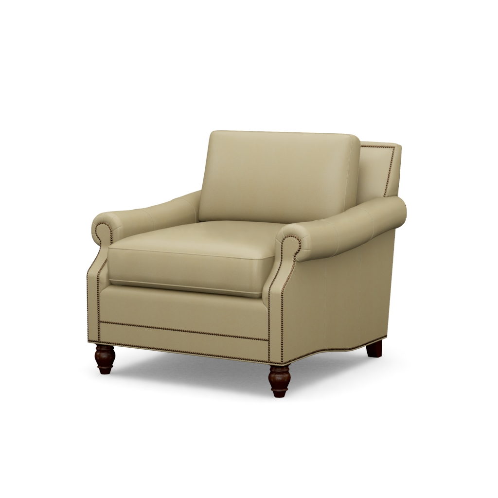 Shoal Creek Leather Chair – View at 60°
