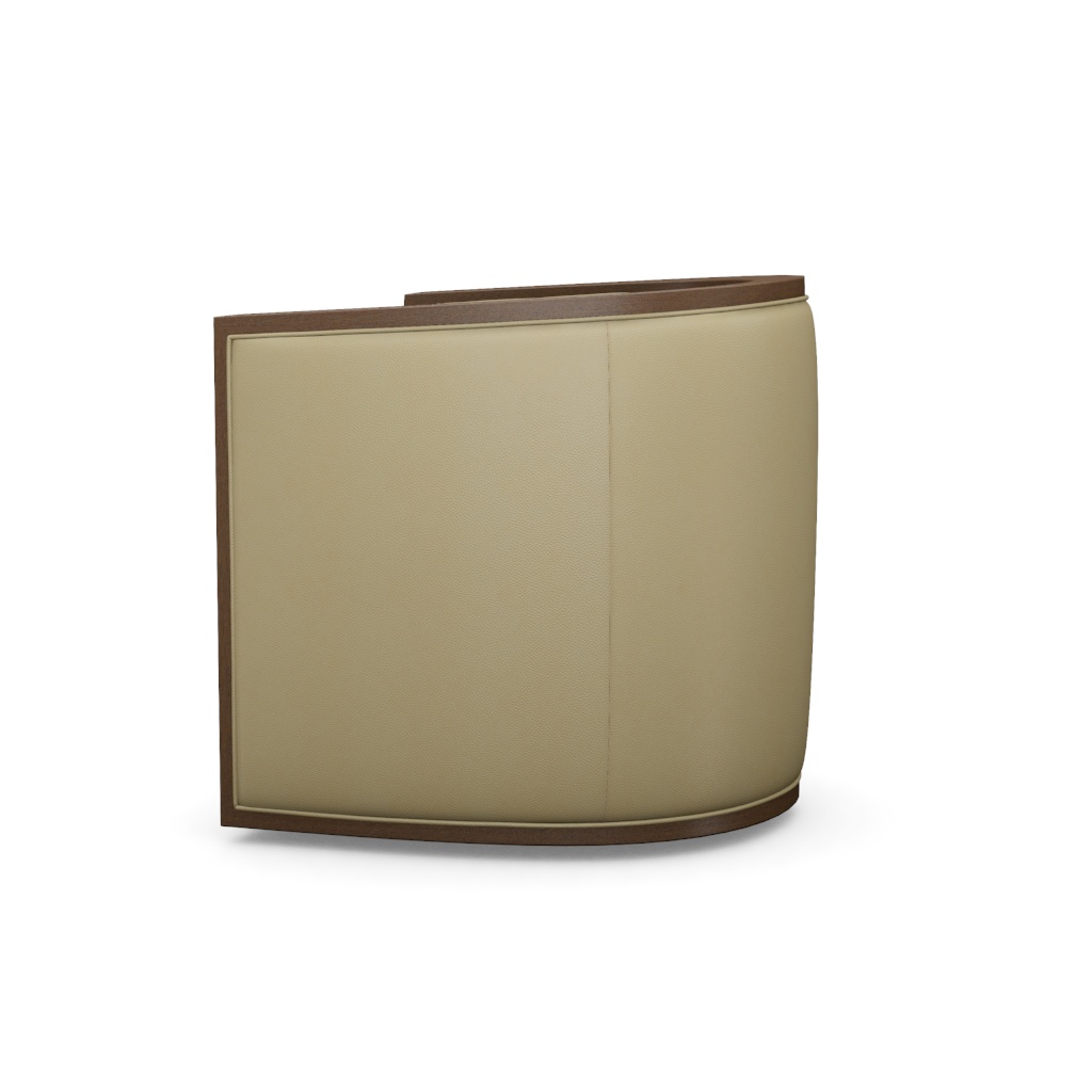 Palermo Leather Swivel Chair – View at 140°