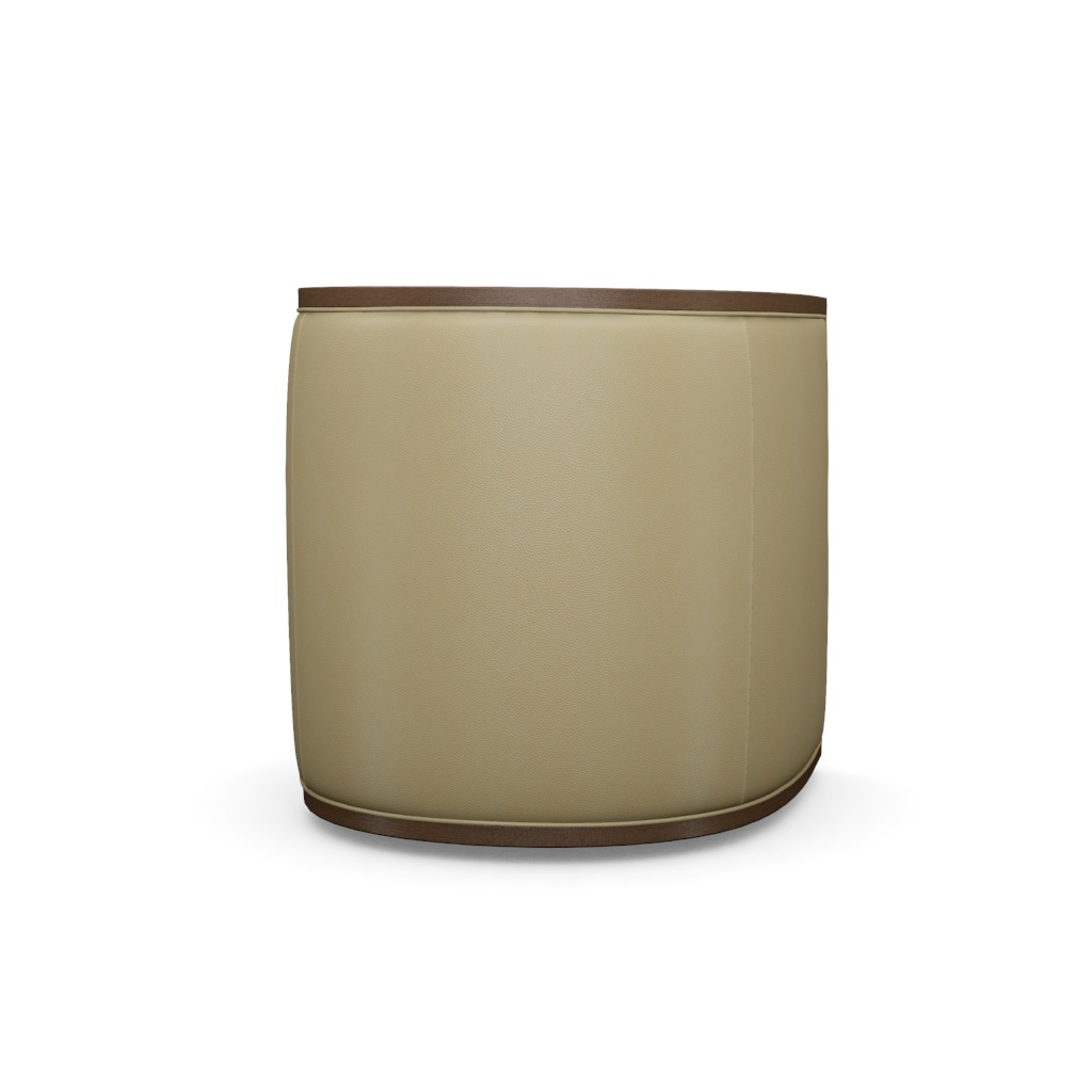Palermo Leather Swivel Chair – View at 220°