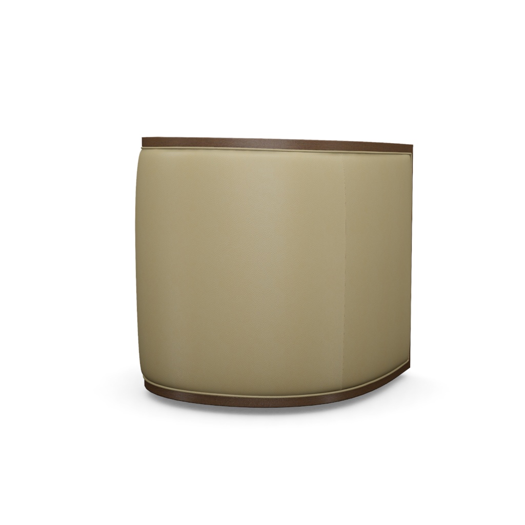 Palermo Leather Swivel Chair – View at 230°