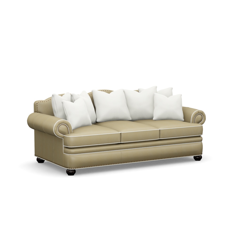 Jackson Leather Sofa – View at 0°