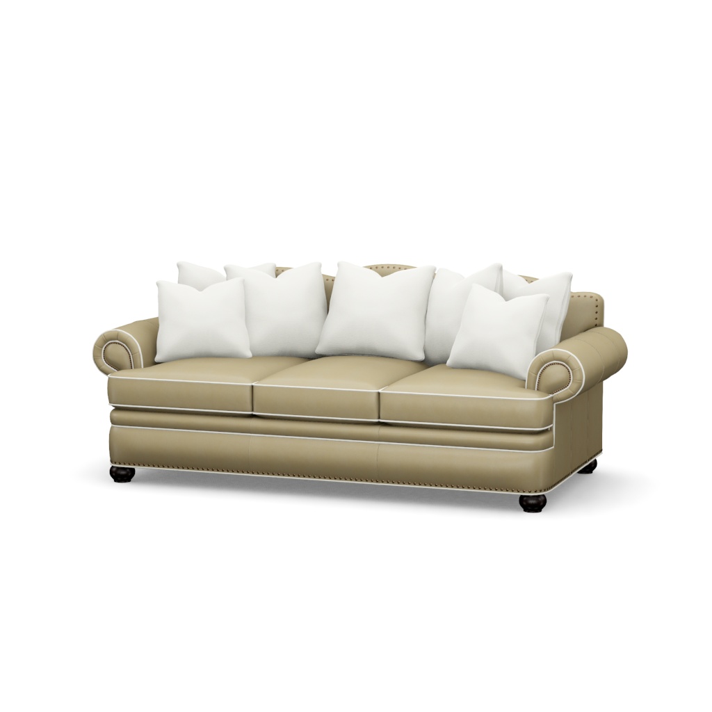 Jackson Leather Sofa – View at 50°