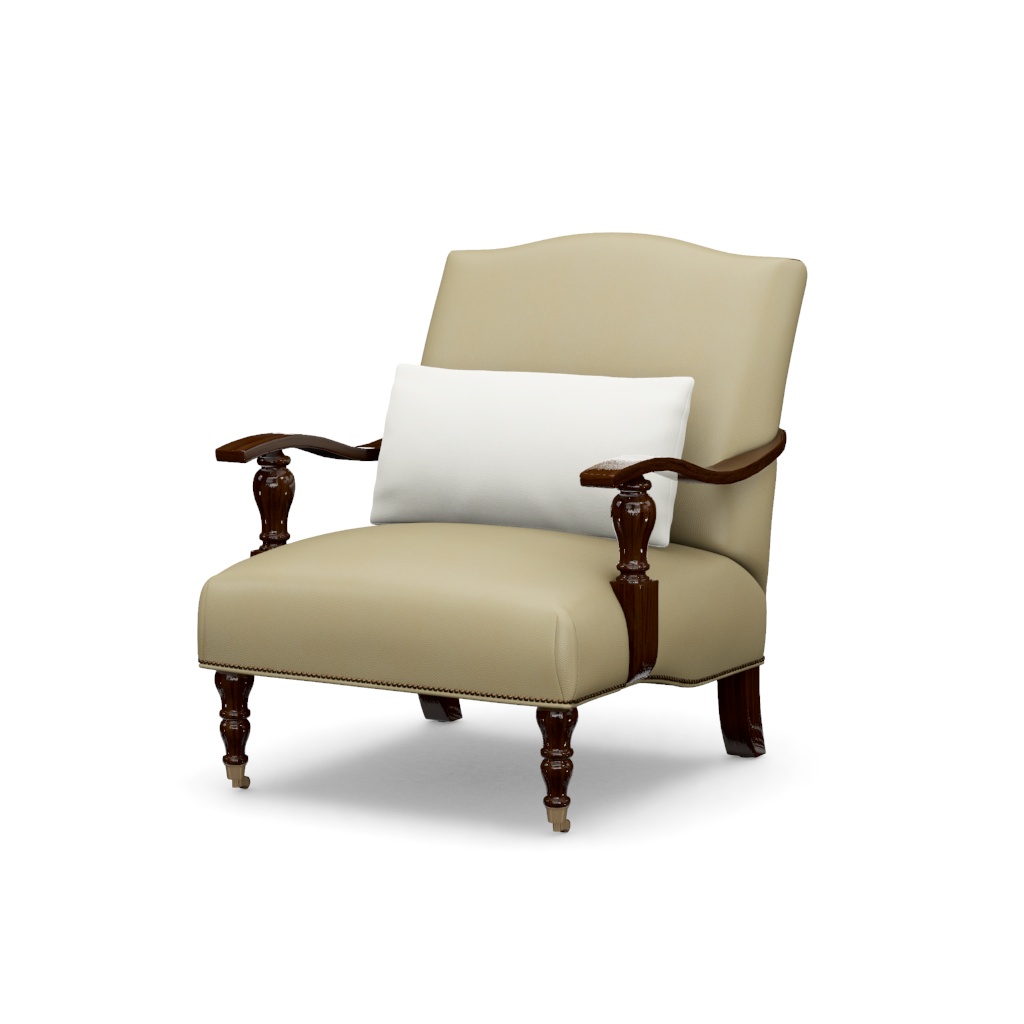 San Carlos Leather Chair – View at 60°