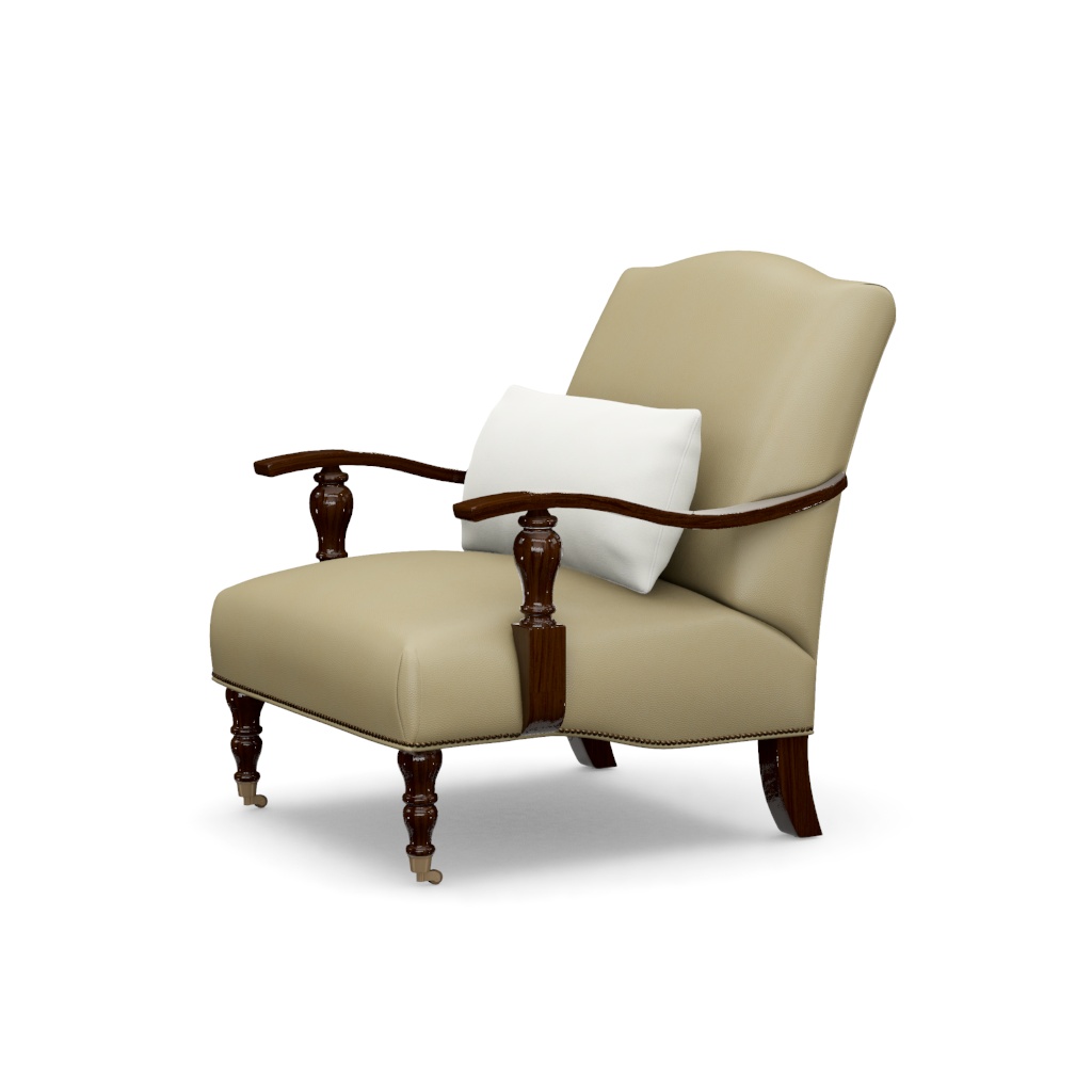 San Carlos Leather Chair – View at 90°