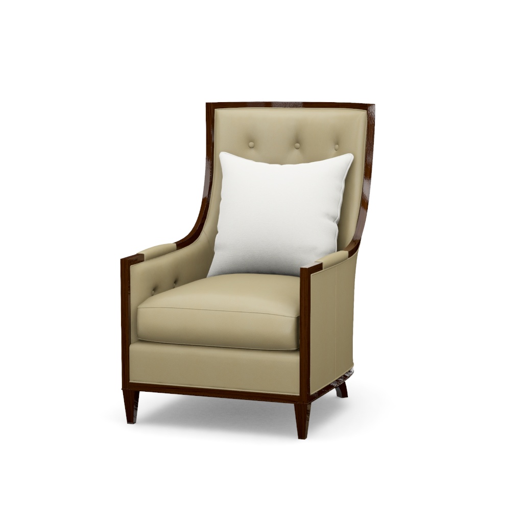 Greenwood Leather Chair – View at 50°