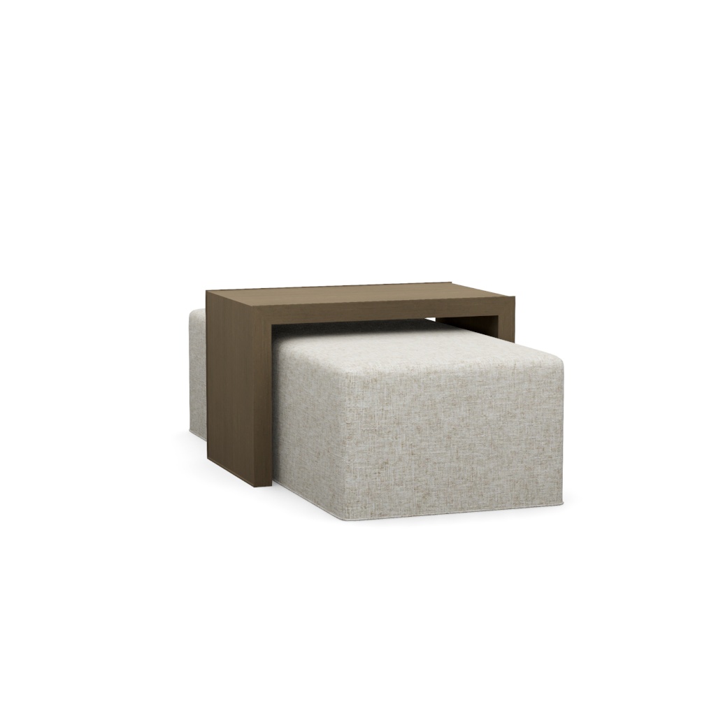 Savona Cocktail Ottoman with Slide – View at 100°