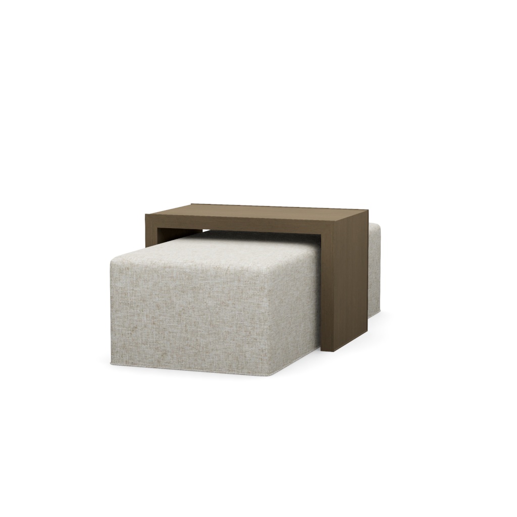 Savona Cocktail Ottoman with Slide – View at 140°
