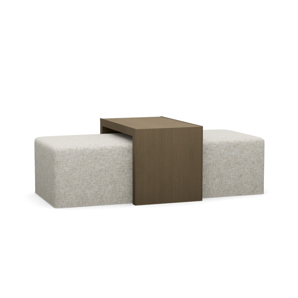 Savona Cocktail Ottoman with Slide – View at 190°