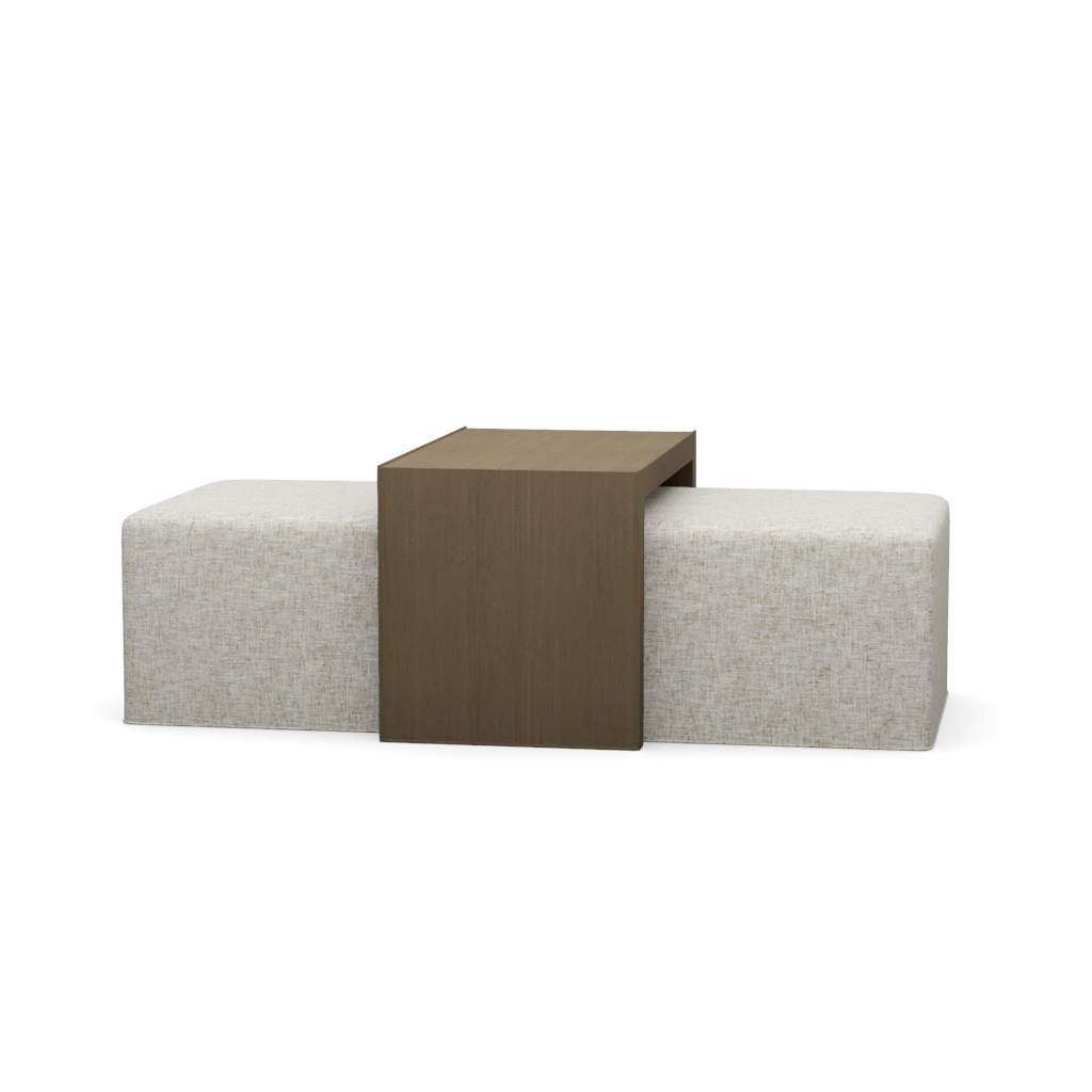 Savona Cocktail Ottoman with Slide – View at 220°
