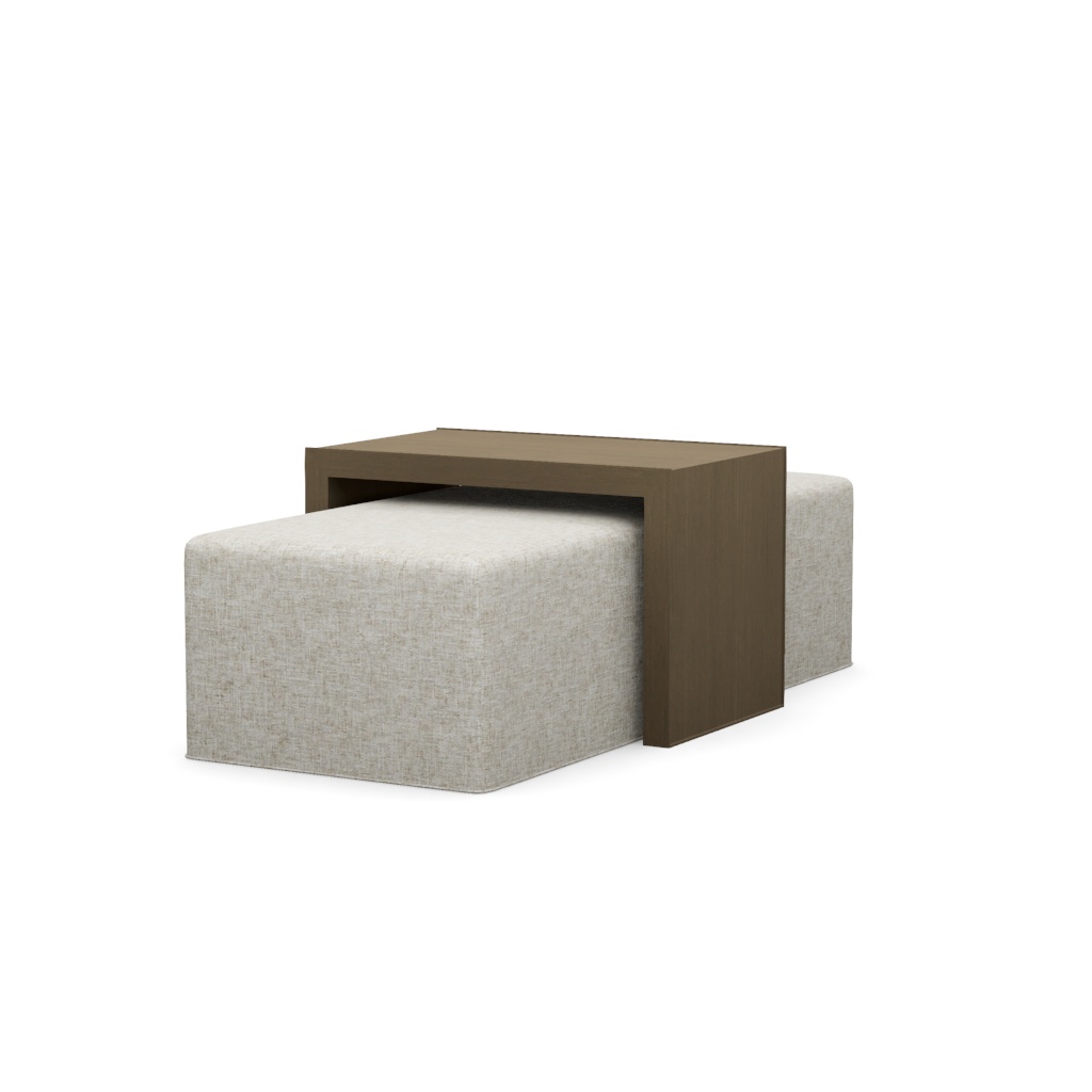 Savona Cocktail Ottoman with Slide – View at 330°