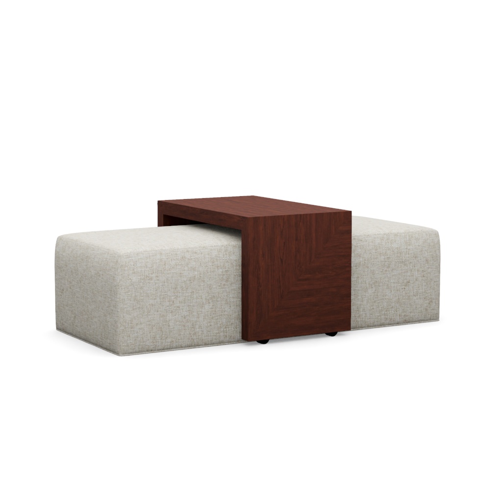 Broadway Cocktail Ottoman w/Slide – View at 0°