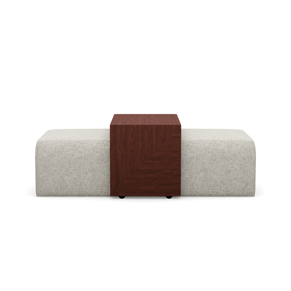 Broadway Cocktail Ottoman w/Slide – View at 30°