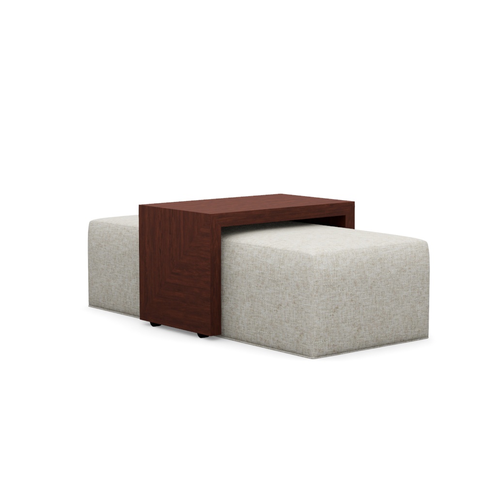 Broadway Cocktail Ottoman w/Slide – View at 80°