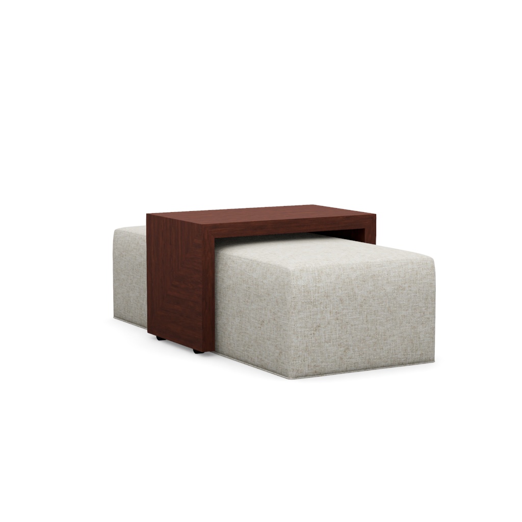 Broadway Cocktail Ottoman w/Slide – View at 90°