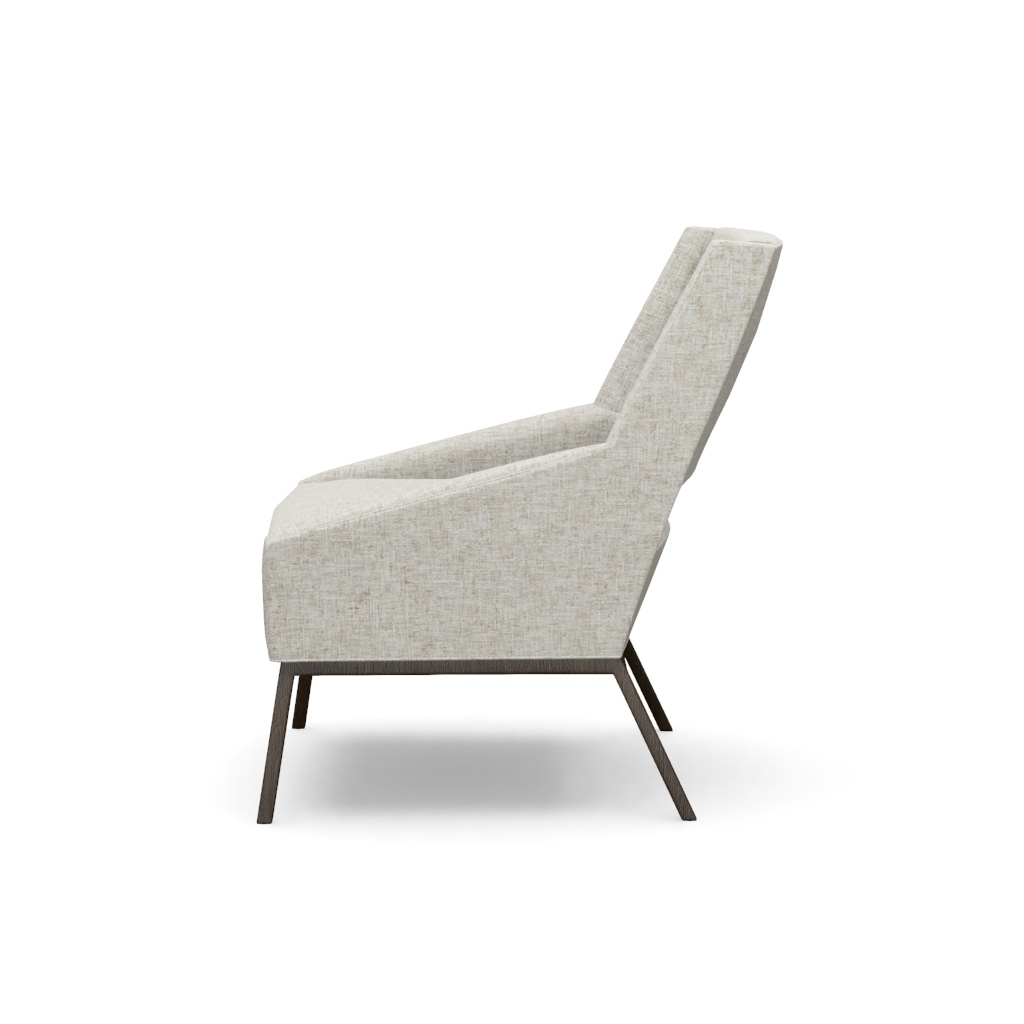 Amani Chair With Charcoal Base – View at 120°