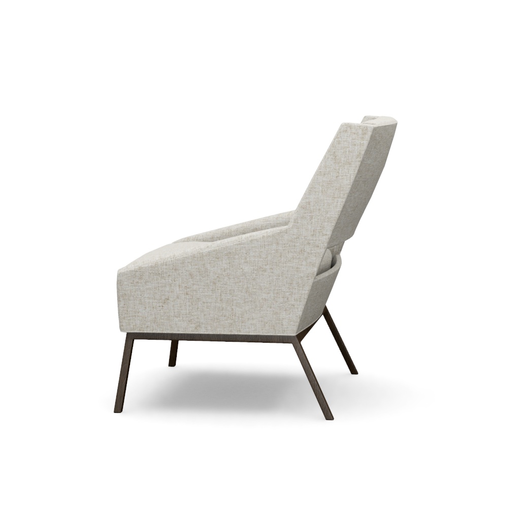 Amani Chair With Charcoal Base – View at 130°