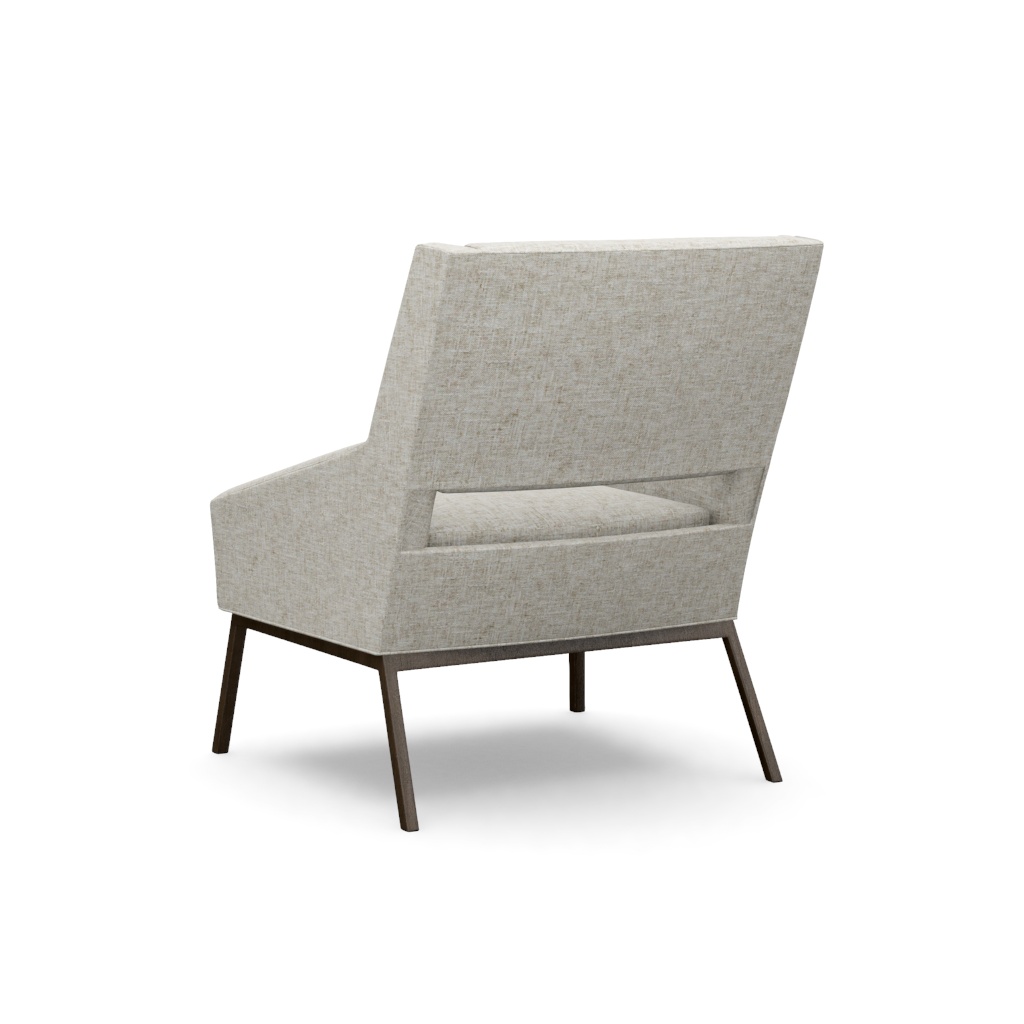 Amani Chair With Charcoal Base – View at 180°