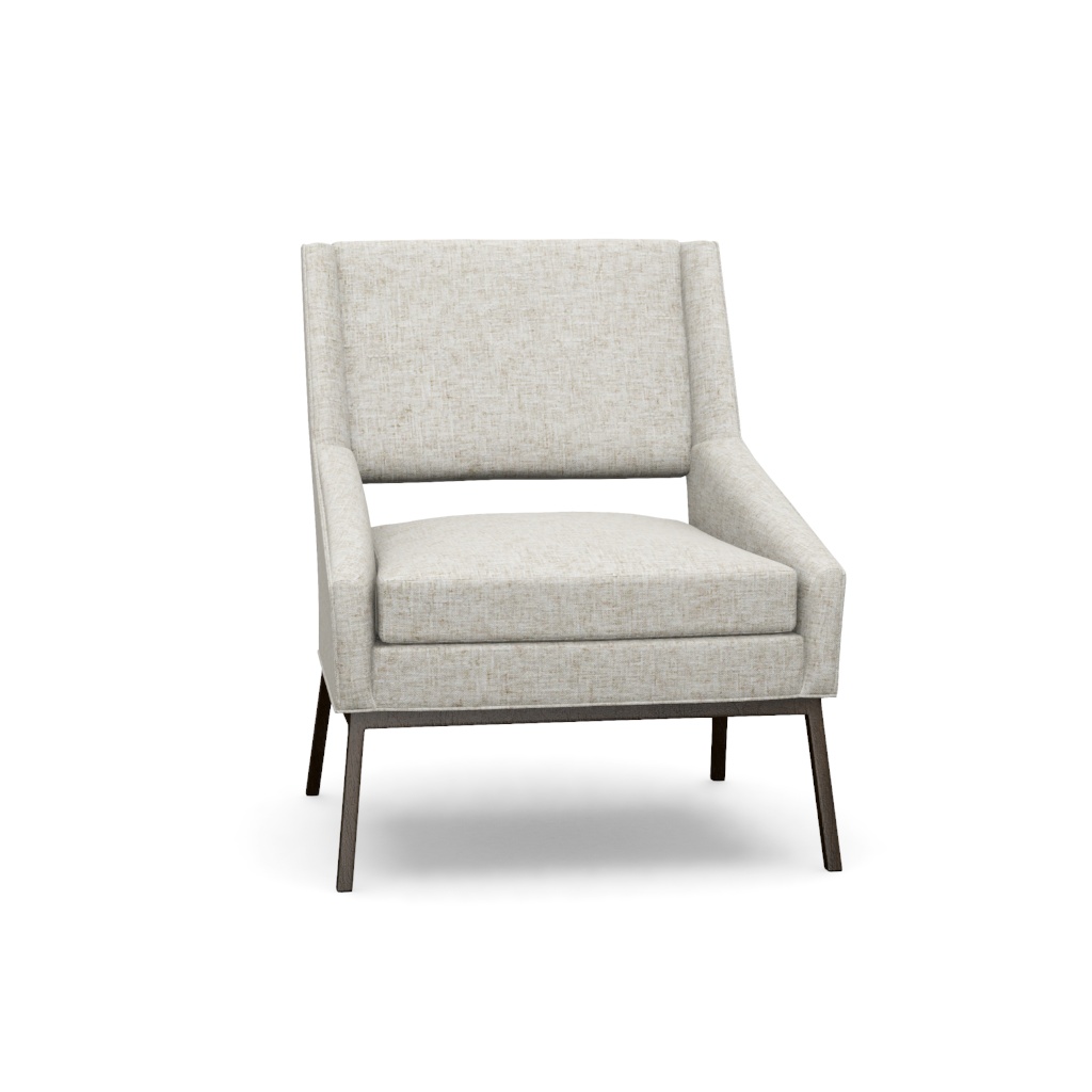 Amani Chair With Charcoal Base – View at 20°