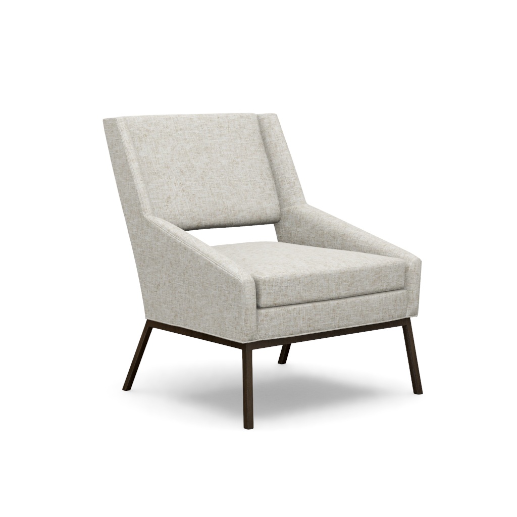 Amani Chair With Charcoal Base – View at 350°