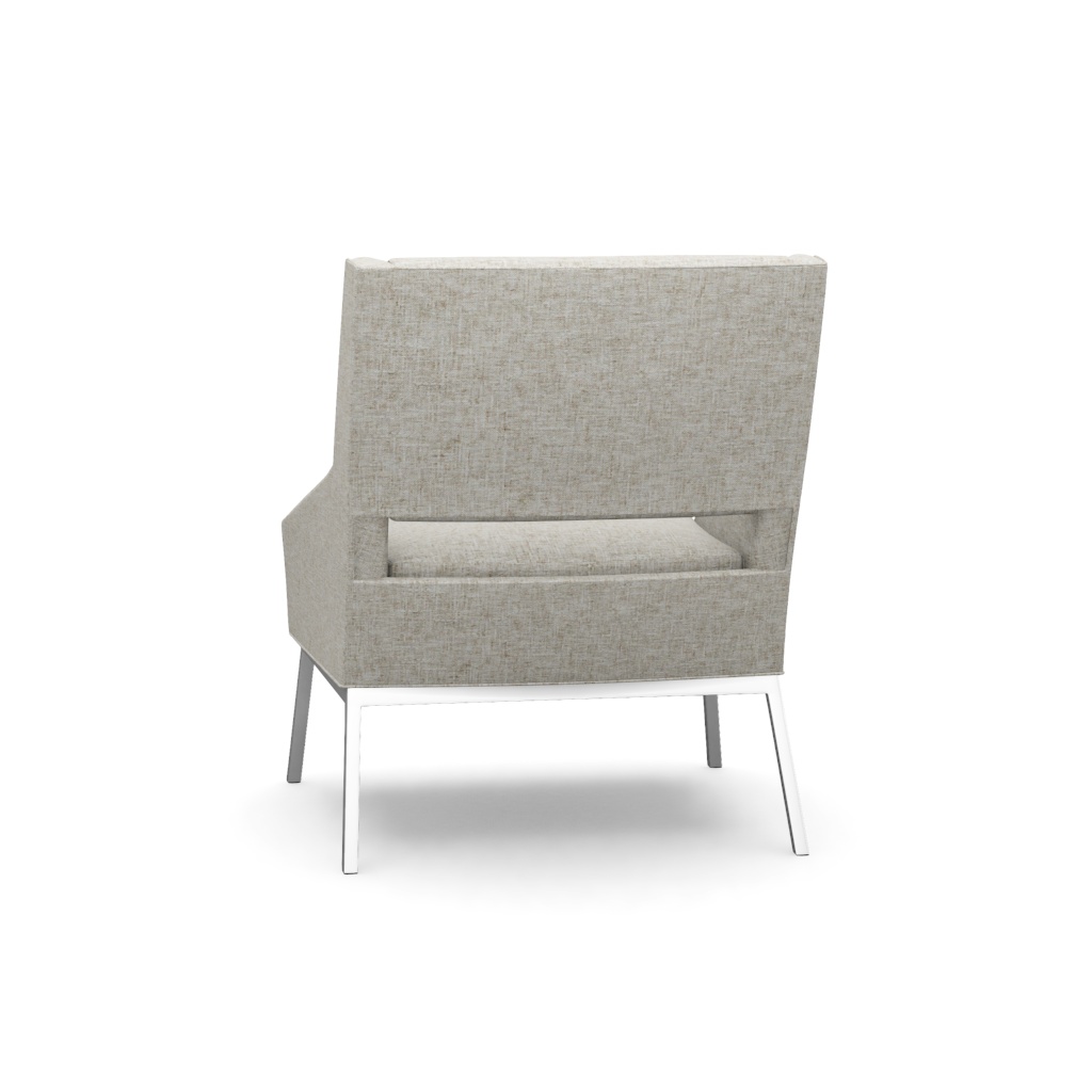 Amani Chair With Polished Chrome Base – View at 200°