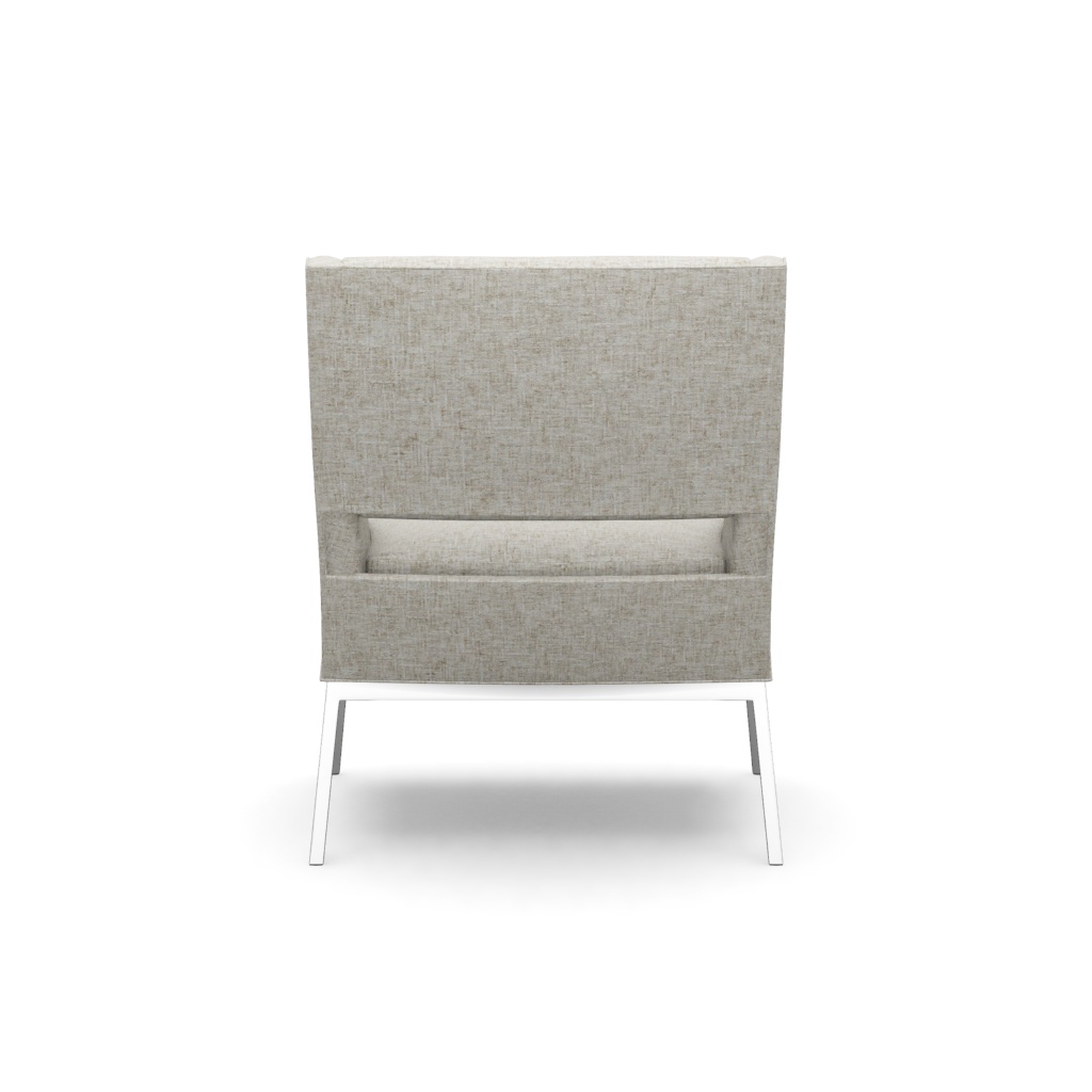 Amani Chair With Polished Chrome Base – View at 210°