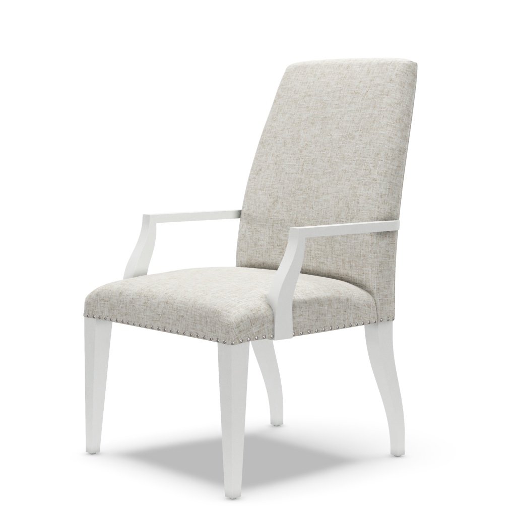 Darien Upholstered Arm Chair – View at 80°