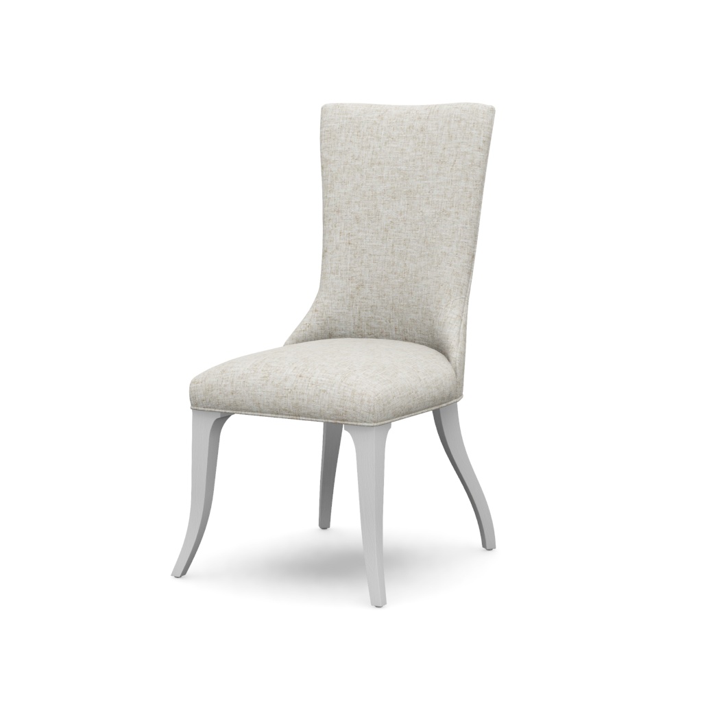 Geneva Upholstered Side Chair – View at 60°