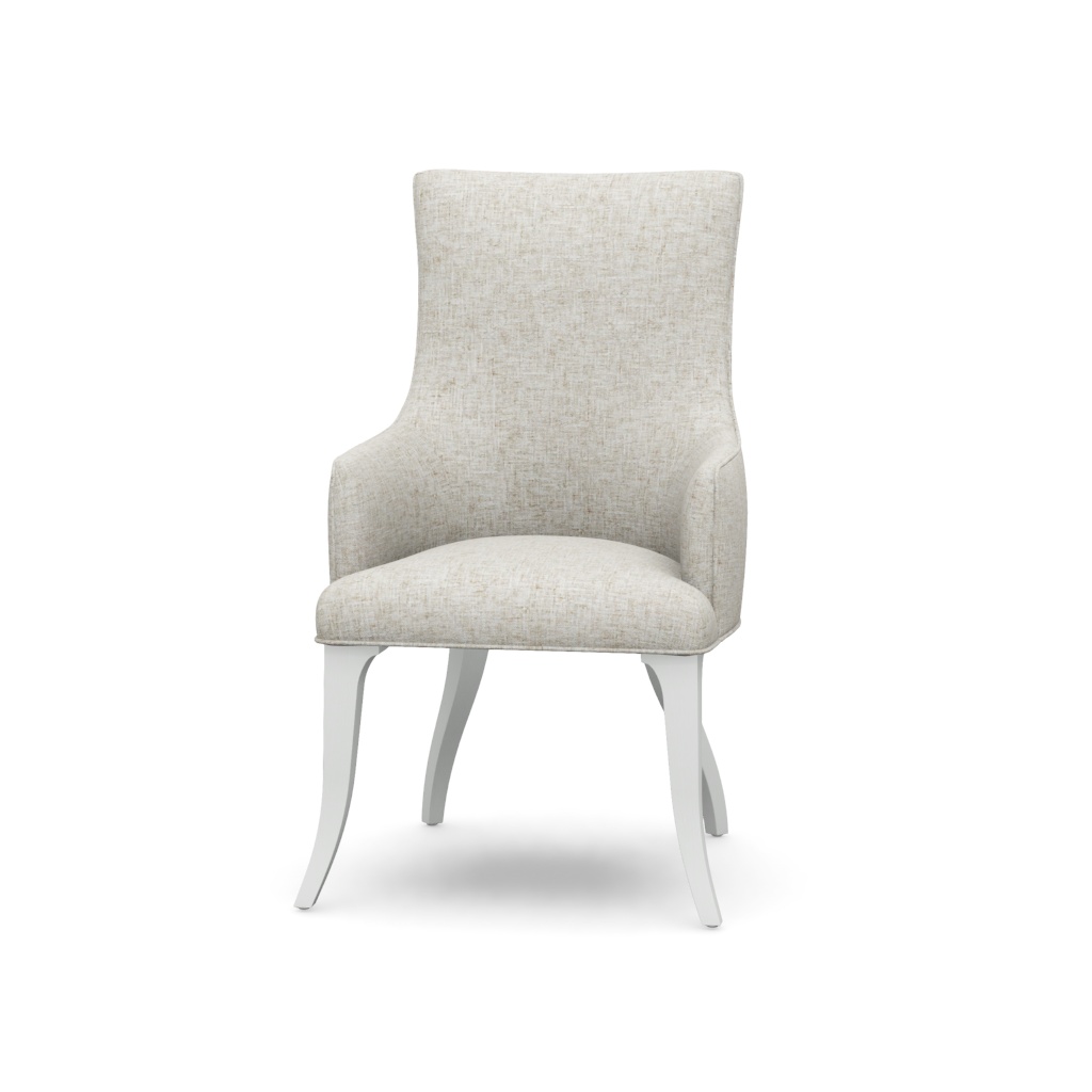 Geneva Upholstered Arm Chair – View at 40°