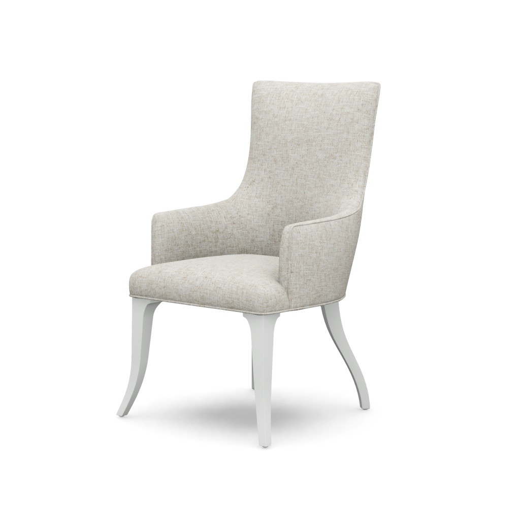 Geneva Upholstered Arm Chair – View at 70°