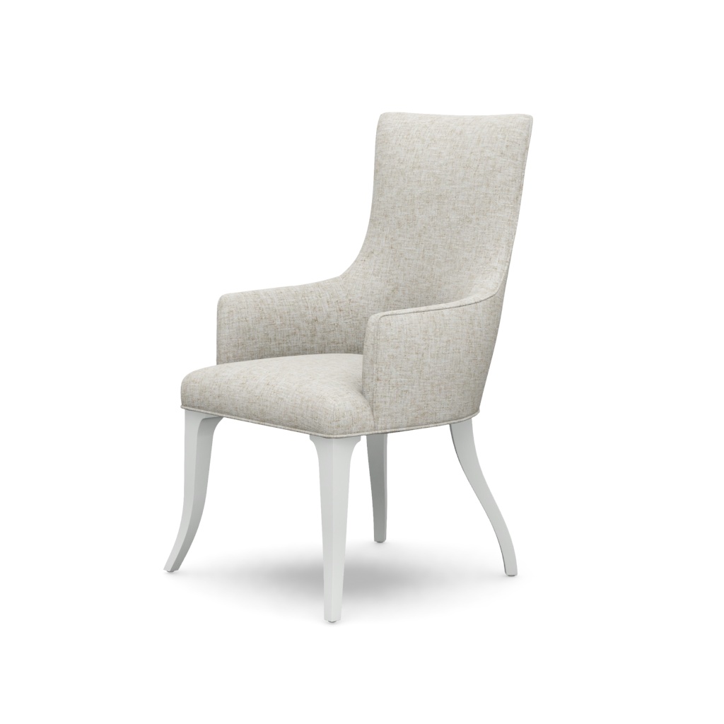 Geneva Upholstered Arm Chair – View at 80°