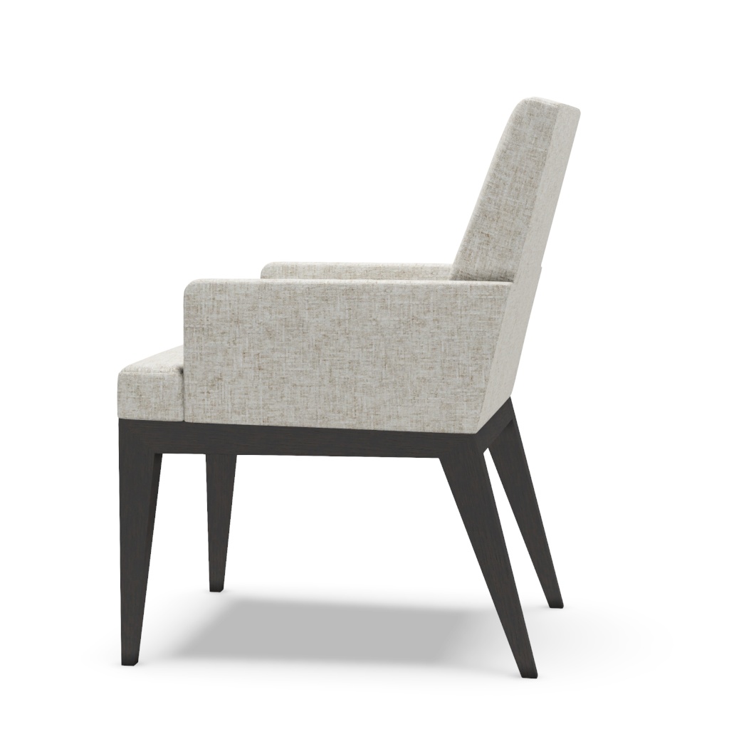 Murano Upholstered Arm Chair – View at 130°