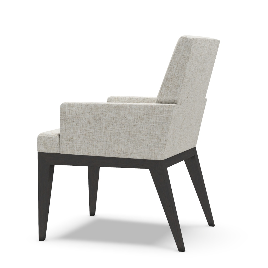 Murano Upholstered Arm Chair – View at 140°