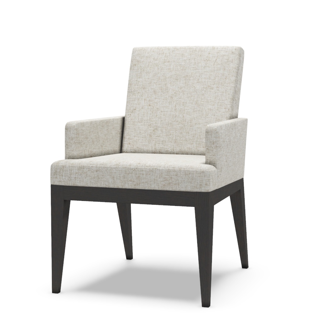 Murano Upholstered Arm Chair – View at 50°